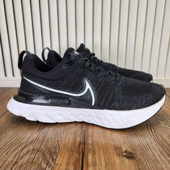 Nike React Infinity Run Flyknit 2 Womens Size 7.5 Black Running Shoes CT2423-002 - Picture 1 of 10